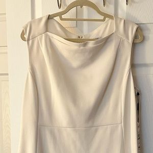CK cream sheath dress, Size 16